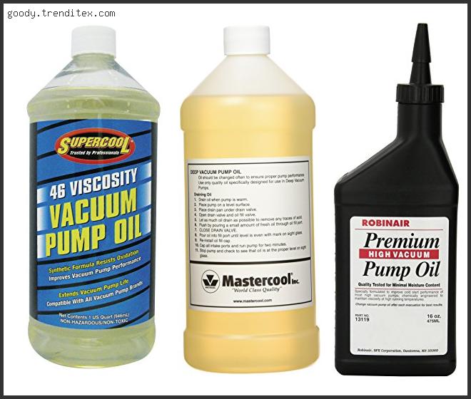 Top 10 Best Universal Vacuum Pump Oil Based On Scores