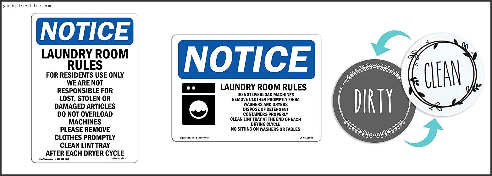 Top 10 Best Keep Laundry Room Clean Sign In [2024]