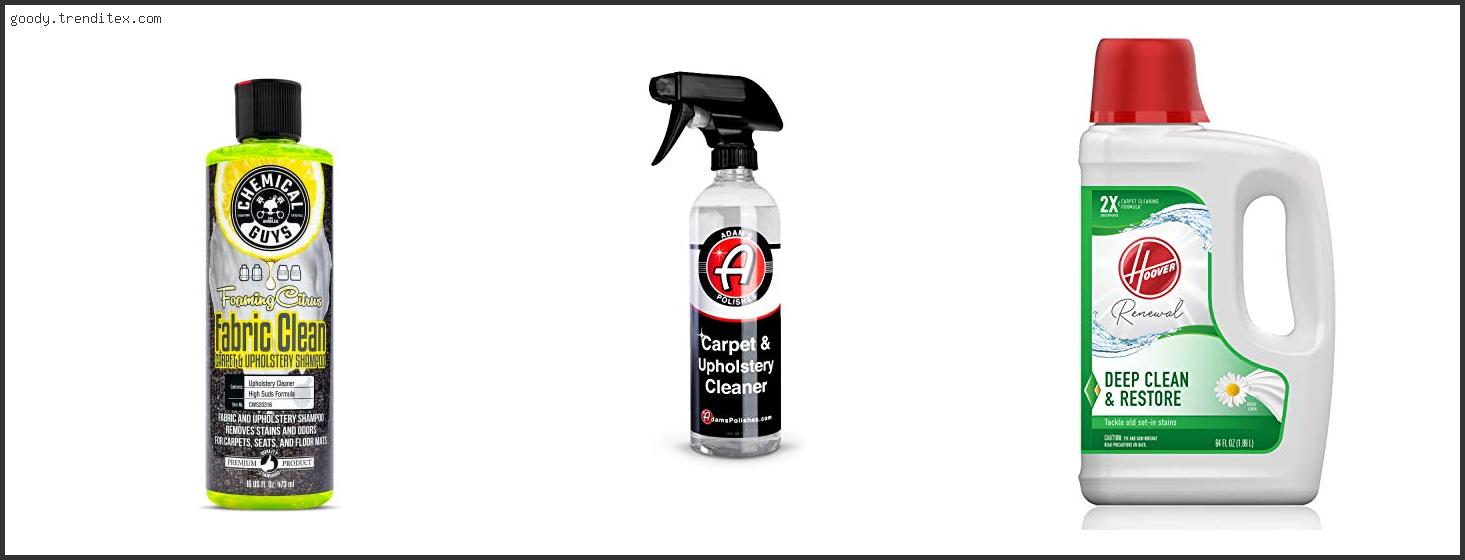 Top 10 Best Car Carpet Cleaner Shampoo Based On User Rating