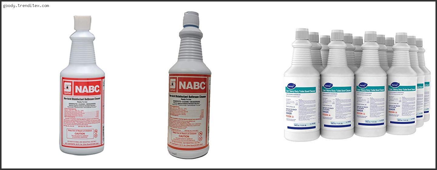 Top 10 Best Nabc Non Acid Disinfectant Bathroom Cleaner [2024]