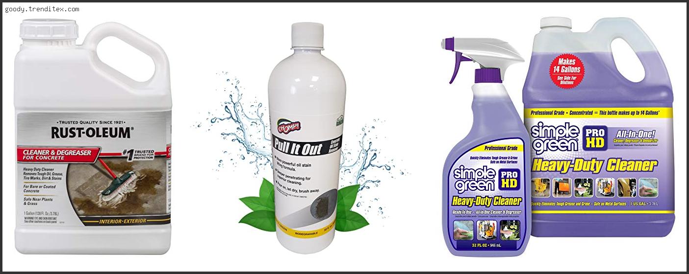 Top 10 Best Cleaner Degreaser For Garage Floor [2024]