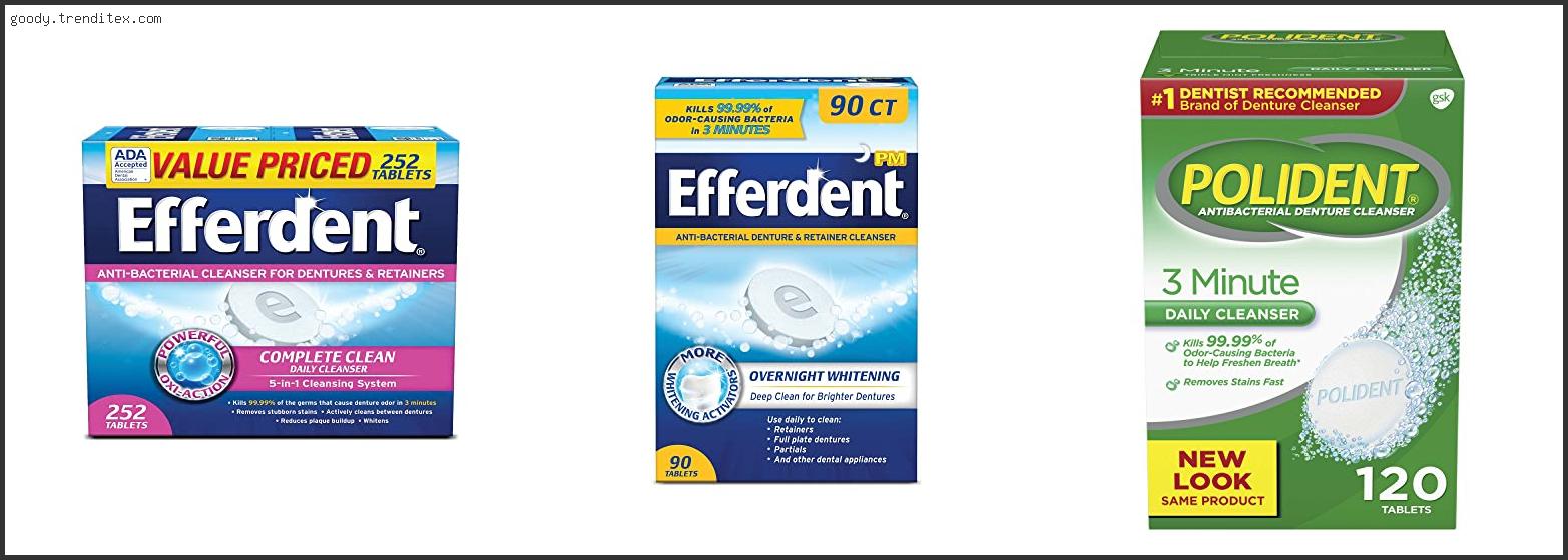 Top 10 Best Denture Cleaning Tablets Reviews With Scores